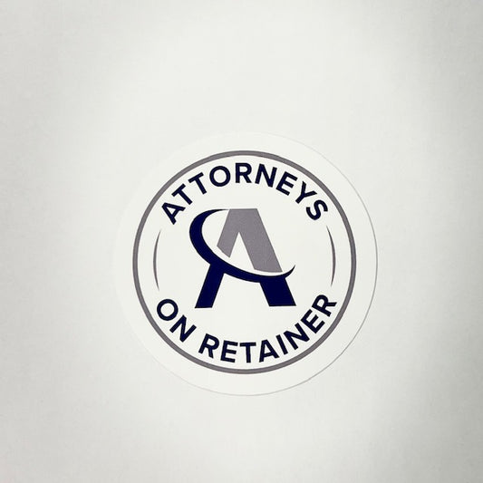 AOR White Circle Sticker