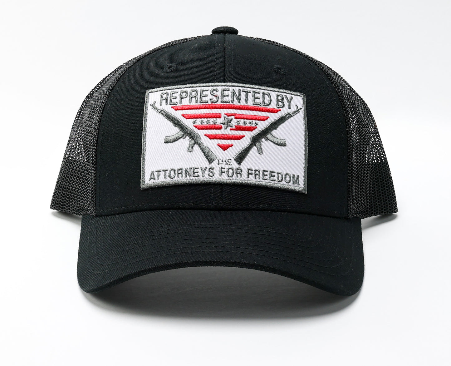 Represented By The Attorneys For Freedom Patch Trucker Hat