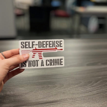 Self-Defense Is Not A Crime Sticker